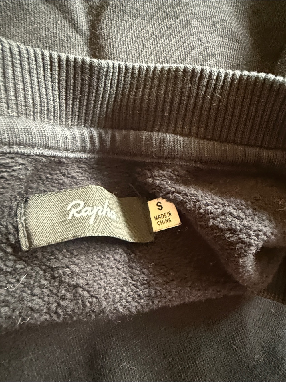 Rapha sz S Black Logo Sweatshirt 100% cotton Embroidered Crewneck good cond - Picture 9 of 9